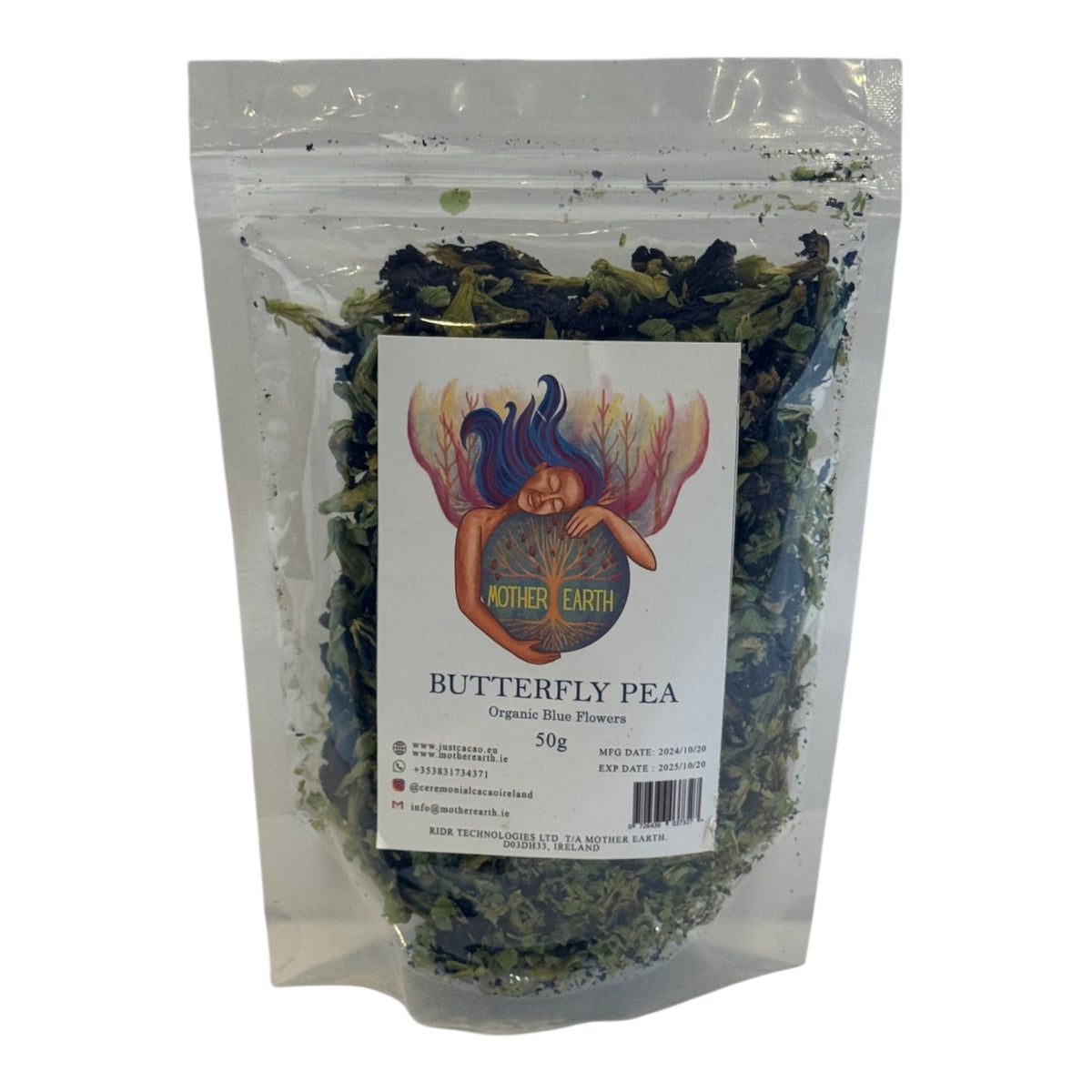 Mother Earth Butterfly Pea - Organic Blue Flowers (28g)